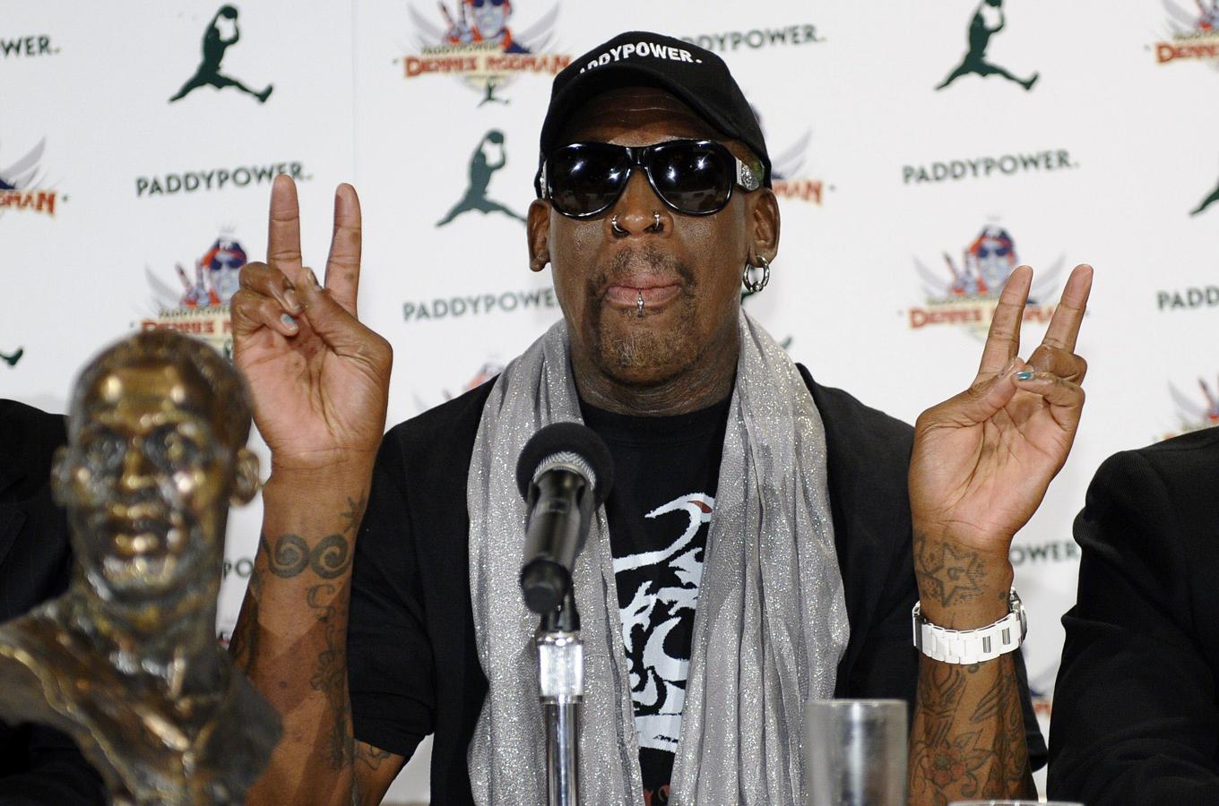 Dennis Rodman, antiguo jugador de la NBA.