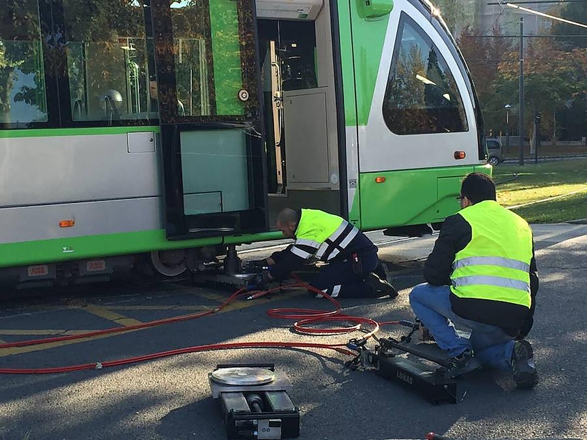 Nuevo accidente del tranvía en el barrio vitoriano de Lakua