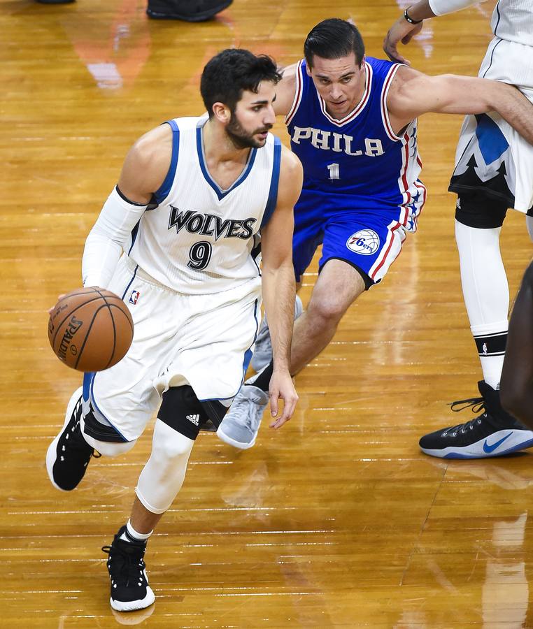 Sergio Rodríguez y Ricky Rubio, duelo español en la NBA