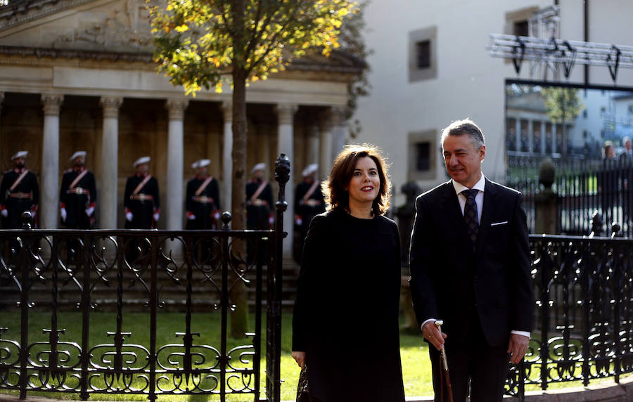 Con la vicepresidenta del Gobierno, Soraya Sáenz de Santamaría