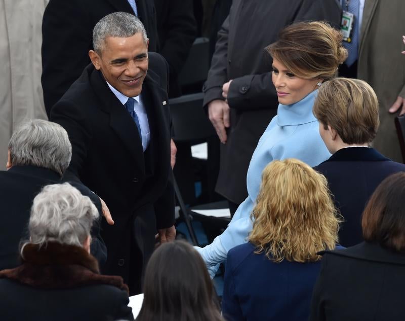 Las mejores imágenes de Melania Trump en la ceremonia