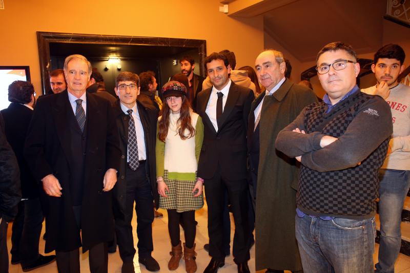 Txetxu Rojo, Javier Muñoz, Leire e Igor Barcia, Joseba Betzuen y Javier Ortiz Lazkano.