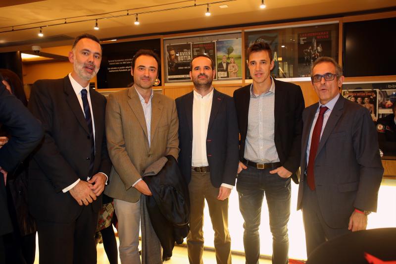 Antonio Barrena, Carlos Sergio, Mikel Abete, Mikel Agirregomezkorta y Alfredo Sánchez.