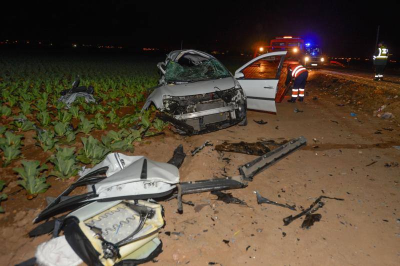 Mueren cinco jóvenes en un brutal accidente en Cartagena