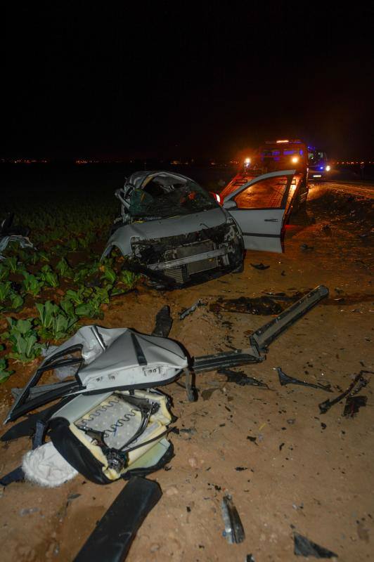 Mueren cinco jóvenes en un brutal accidente en Cartagena