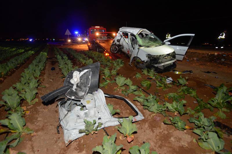 Mueren cinco jóvenes en un brutal accidente en Cartagena