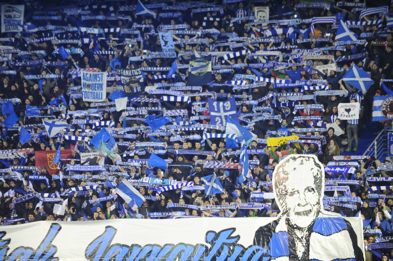 Semifinal de Copa entre el Alavés y el Celta