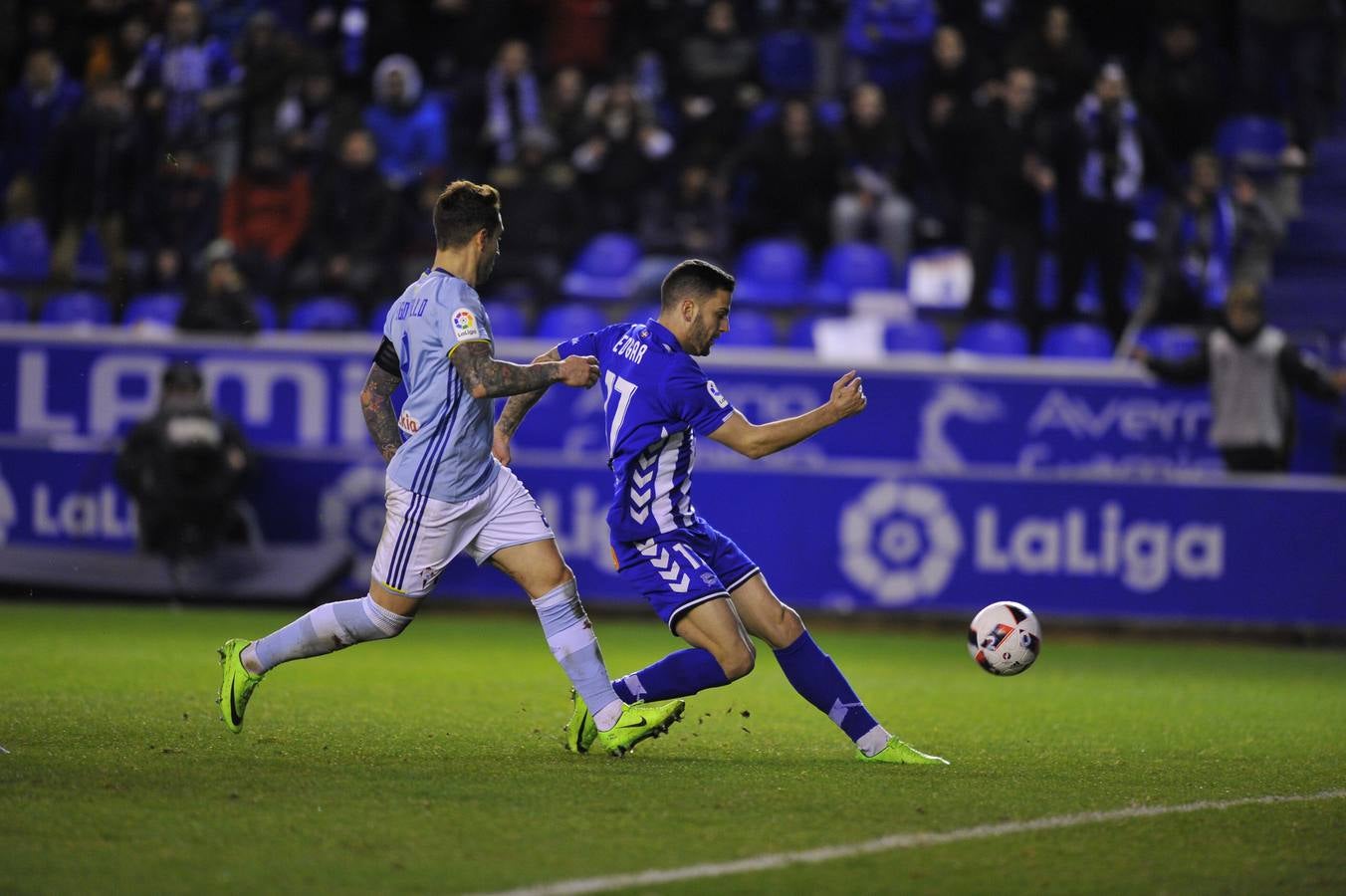 Semifinal de Copa entre el Alavés y el Celta