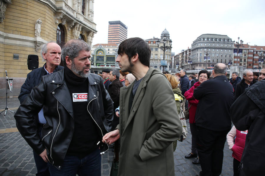Movilización de los sindicatos en Bilbao