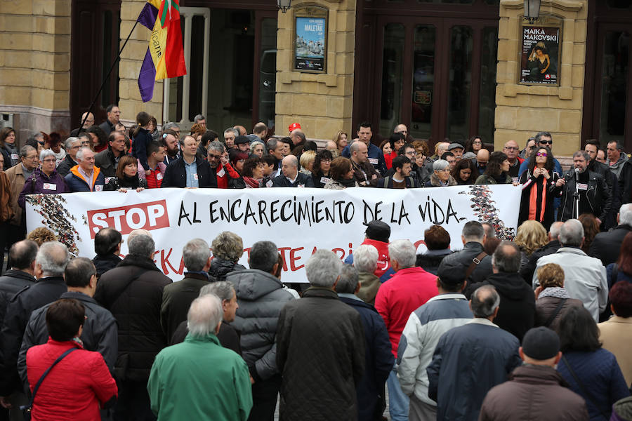 Movilización de los sindicatos en Bilbao
