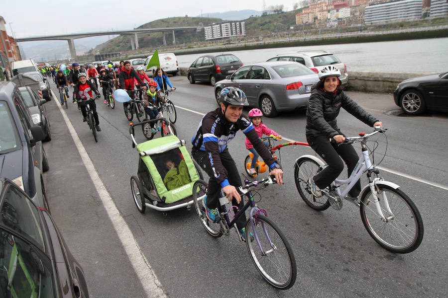 Una marcha para exigir un bidegorri entre Bilbao y Getxo