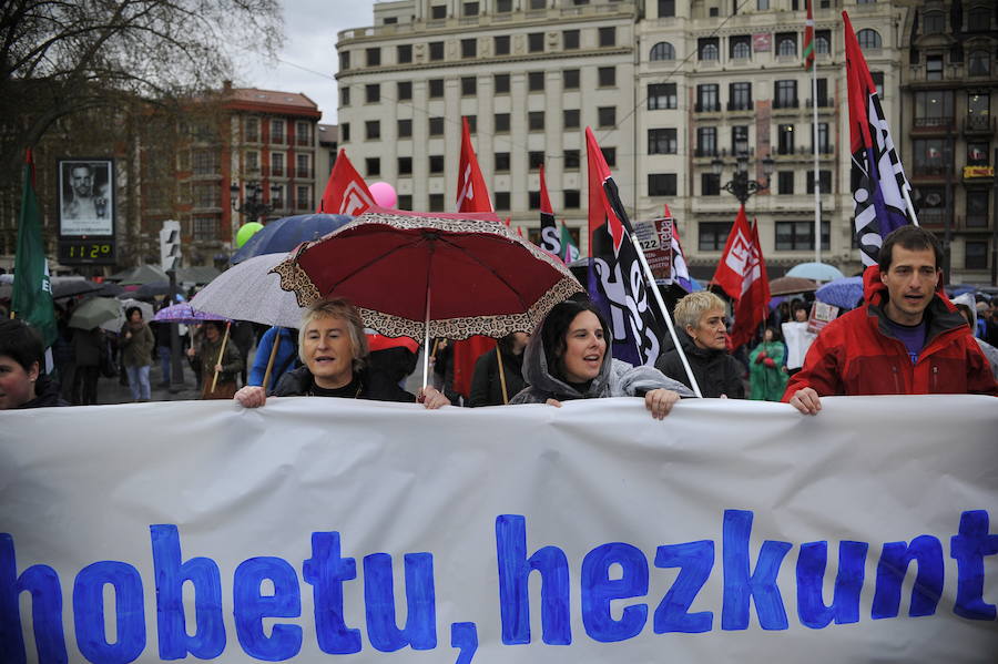 Jornada de huelga y protestas en la enseñanza pública