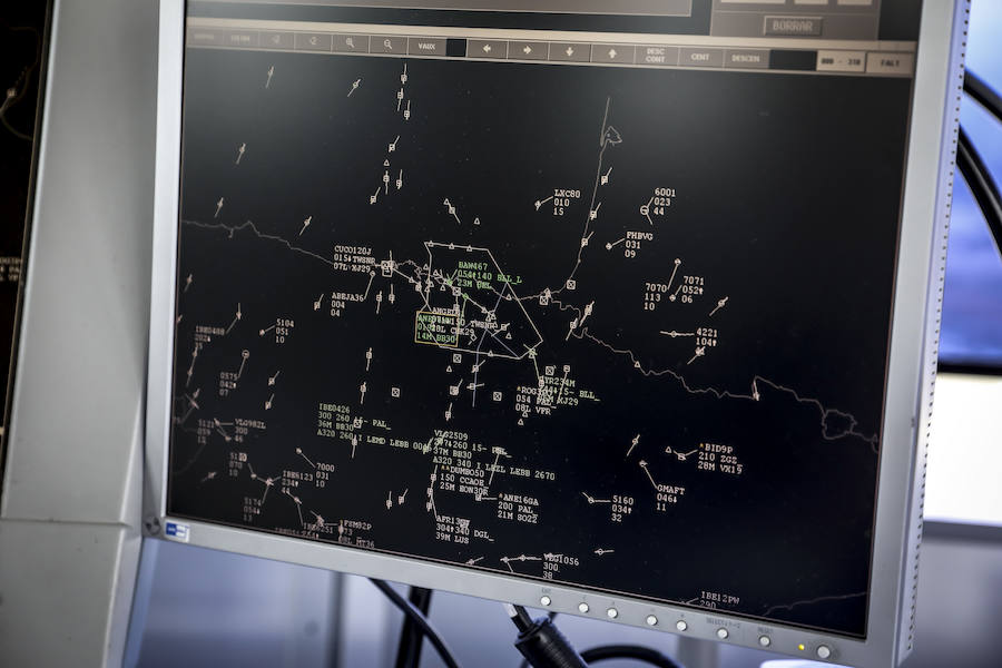 Recorrido gráfico por la torre de control del aeropuerto de Loiu