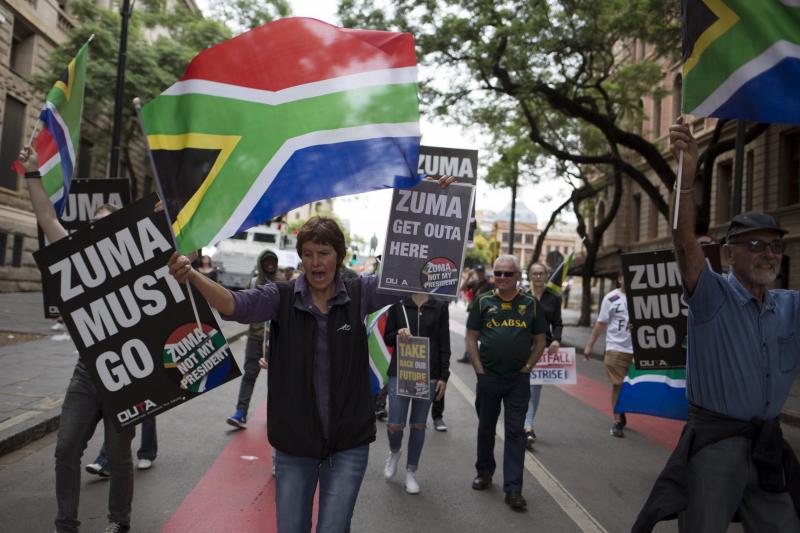 Cumpleaños con manifestaciones del presidente Jacob Zuma