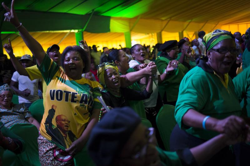 Cumpleaños con manifestaciones del presidente Jacob Zuma