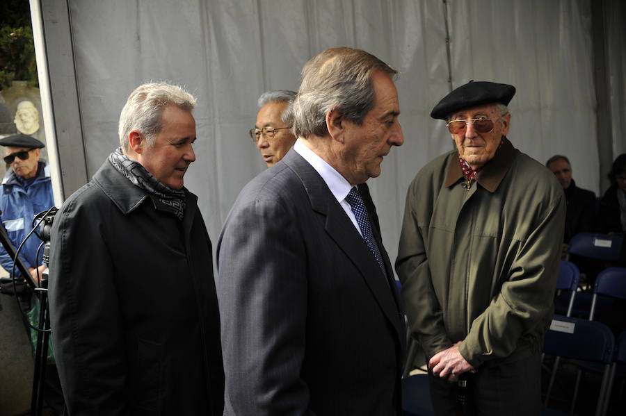 Gorroño, con el obispo de Bilbao, Mario Iceta.