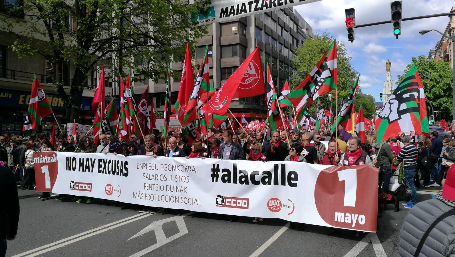 Manifestaciones por el Primero de Mayo en Bilbao
