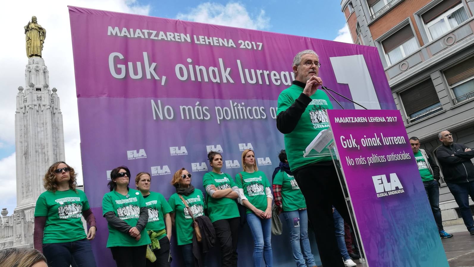 Manifestaciones por el Primero de Mayo en Bilbao