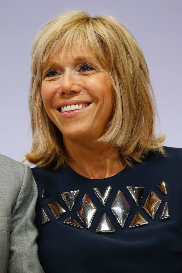 Así es Brigitte Trogneux, la mujer del presidente francés Macron