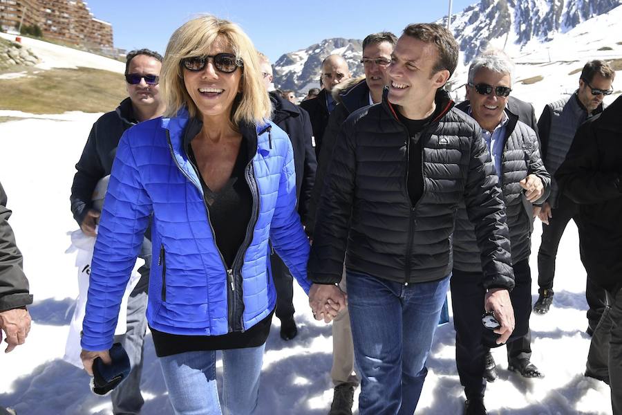 Así es Brigitte Trogneux, la mujer del presidente francés Macron