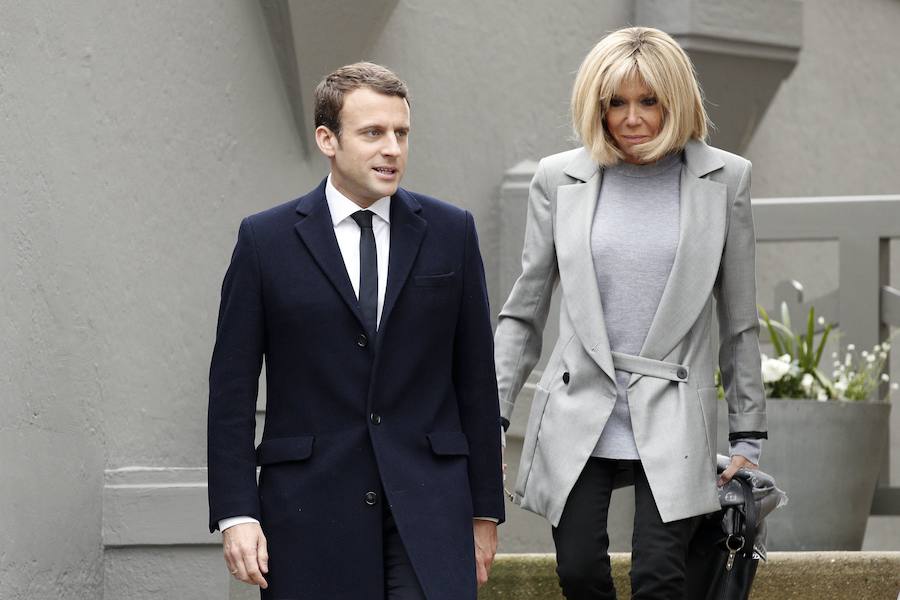 Así es Brigitte Trogneux, la mujer del presidente francés Macron