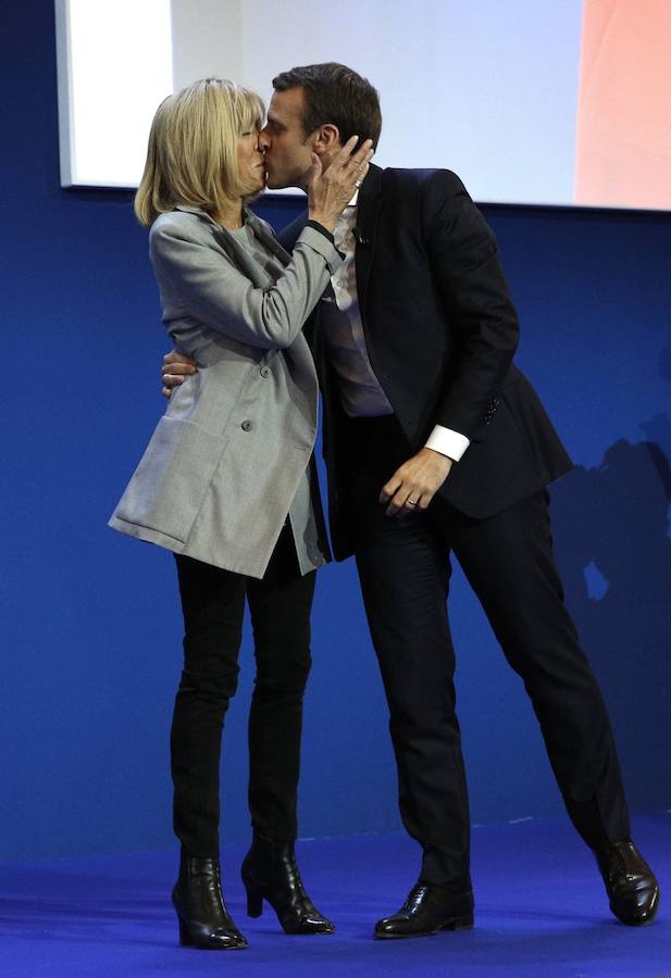 Así es Brigitte Trogneux, la mujer del presidente francés Macron