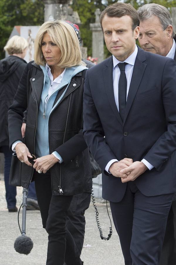 Así es Brigitte Trogneux, la mujer del presidente francés Macron