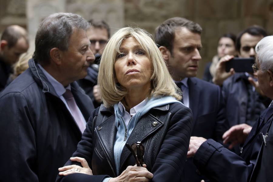 Así es Brigitte Trogneux, la mujer del presidente francés Macron