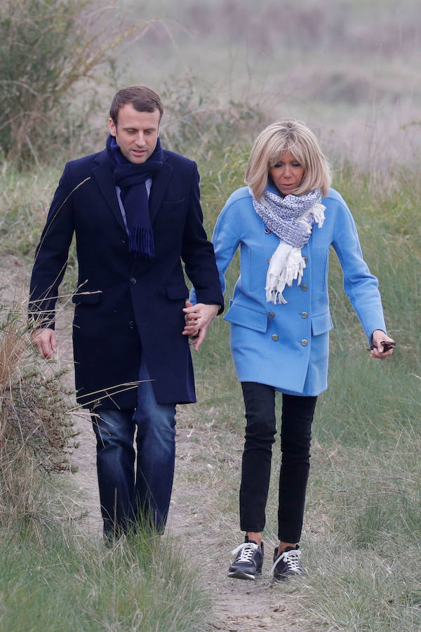 Así es Brigitte Trogneux, la mujer del presidente francés Macron