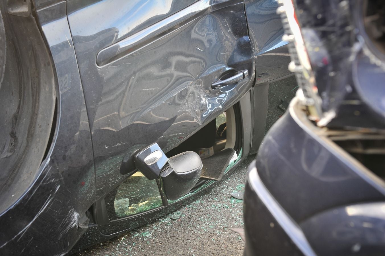 Las imágenes del accidente en la A-15, en Hernani