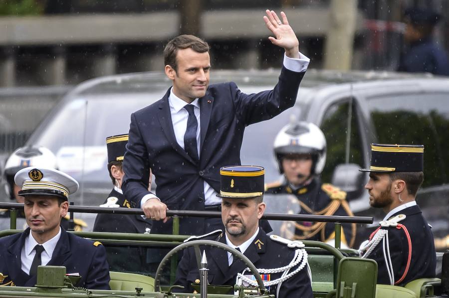 La ceremonia de proclamación del nuevo presidente de Francia, en imágenes