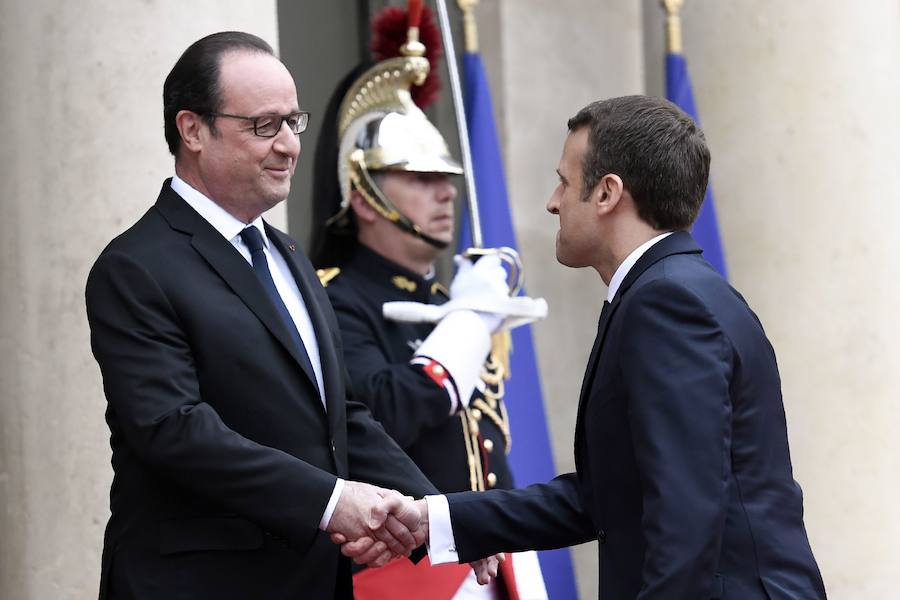 La ceremonia de proclamación del nuevo presidente de Francia, en imágenes