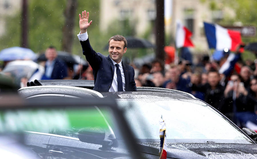 La ceremonia de proclamación del nuevo presidente de Francia, en imágenes