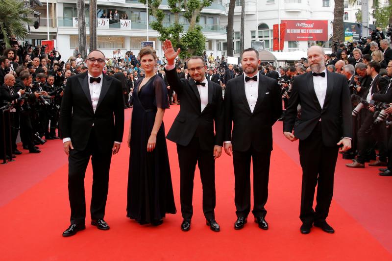 Mikhail Krichman, el actor Alexey Rozin, el director Andrey Zvyagintsev, la actriz Maryana Spivak y el productor Alexander Rodnyansky.