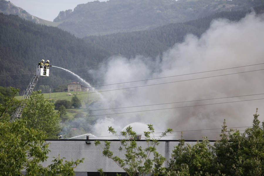 Incendio en un pabellón de Amorebieta