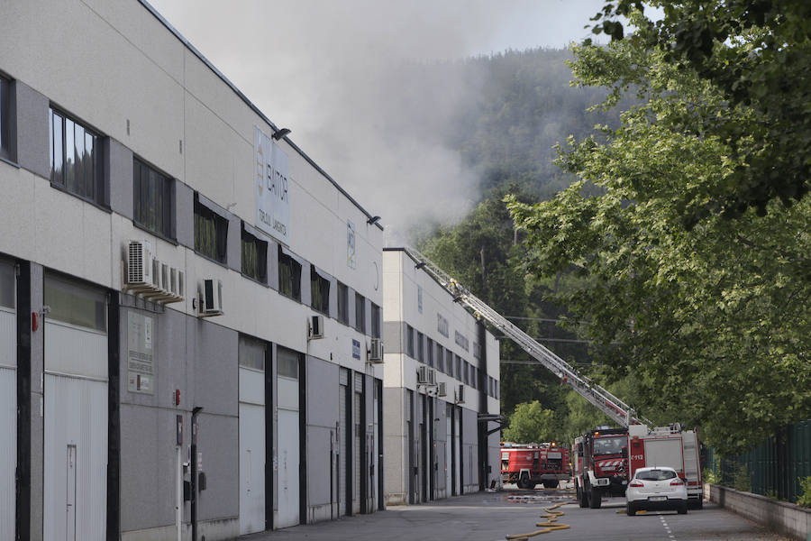 Incendio en un pabellón de Amorebieta