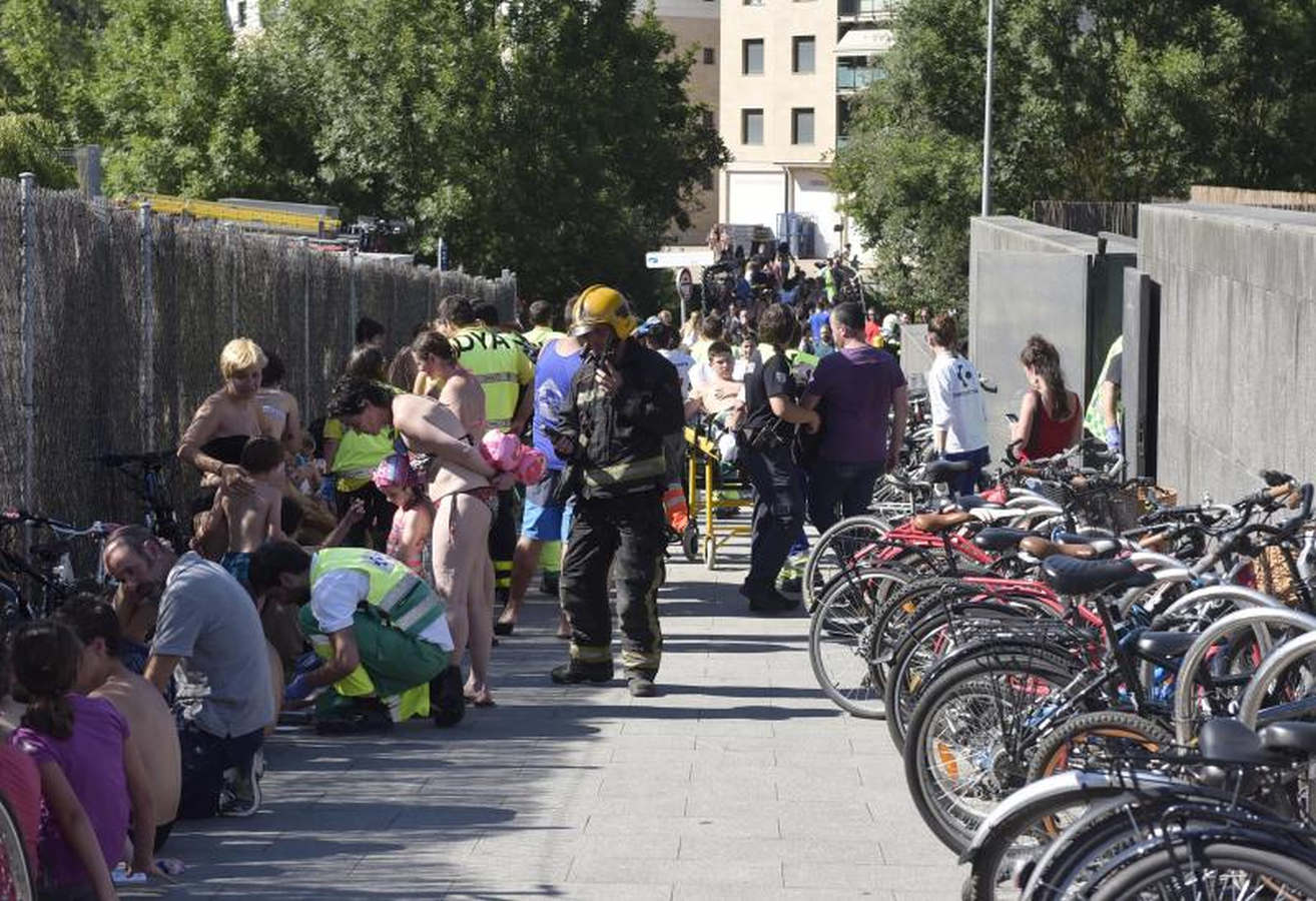 104 intoxicados y 23 traslados al hospital por un escape tóxico en un polideportivo de Tolosa