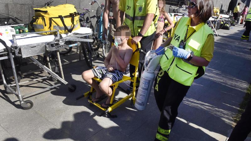104 intoxicados y 23 traslados al hospital por un escape tóxico en un polideportivo de Tolosa
