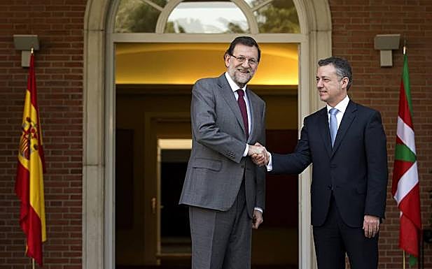 Rajoy y Urkullu, en un encuentro en La Moncloa.