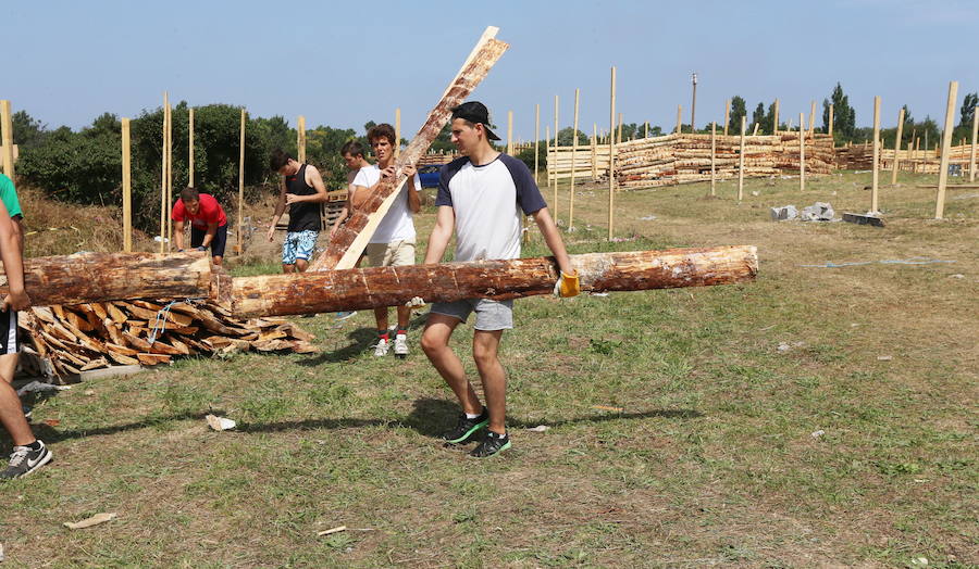 Getxo ya está preparando las txosnas para el concurso gastronómico más multitudinario, las paellas de Aixerrota 