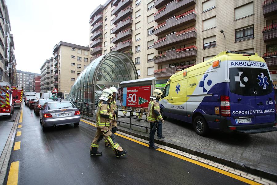Muere un hombre al ser arrollado en la estación de metro de Santutxu