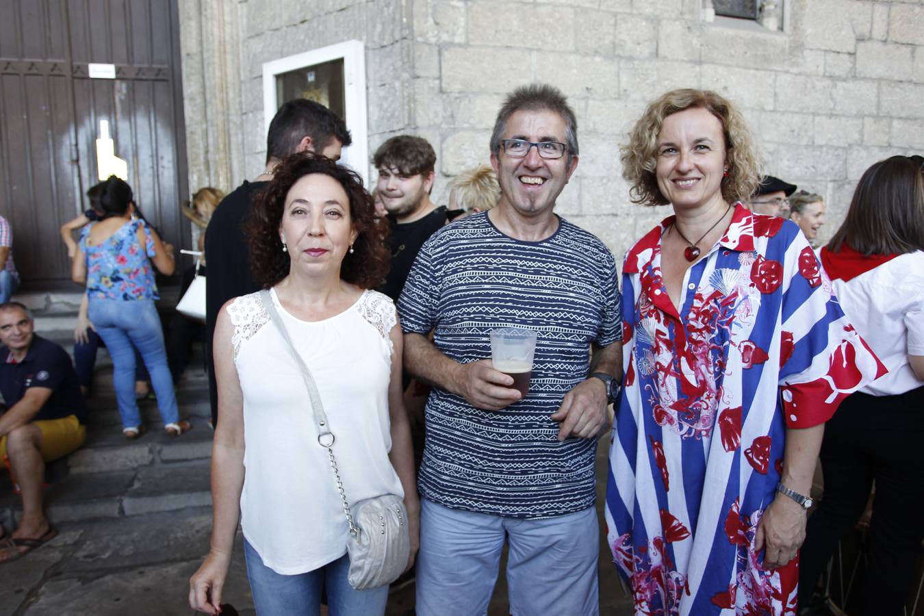 El Chupinazo de las Fiestas de Vitoria, en la balconada de San Miguel