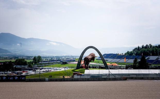 Vista del circuito de Spielberg. 