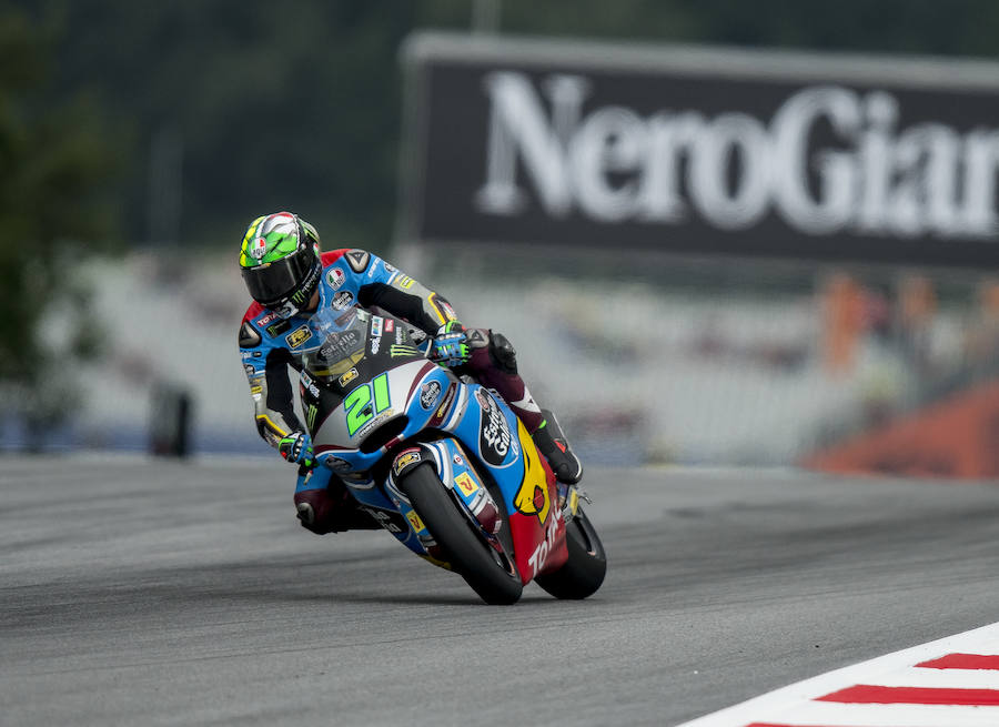 El piloto italiano Franco Morbidelli (Estrella Galicia 0,0 Marc VDS) recalcó que, pese a haber terminado como el más rápido del día en los entrenamientos libres de Moto2 del Gran Premio de Austria, no había tenido "un día fácil".