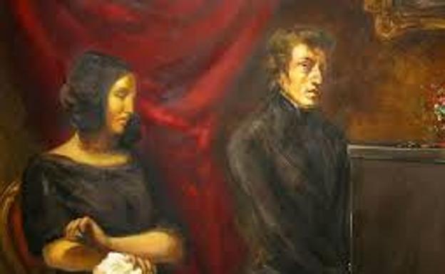 George Sand y Chopin.