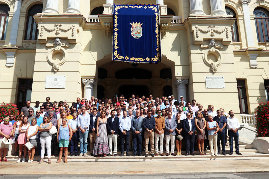 MINUTO DE SILENCIO EN HONOR A LAS VÍCTIMAS DEL ATENTADO DE BARCELONA EN MÁLAGA.