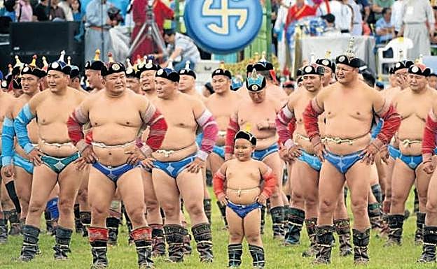 En la tierra de Gengis Kan, a 2.000 kilómetros de Japón, el sumo despierta pasión