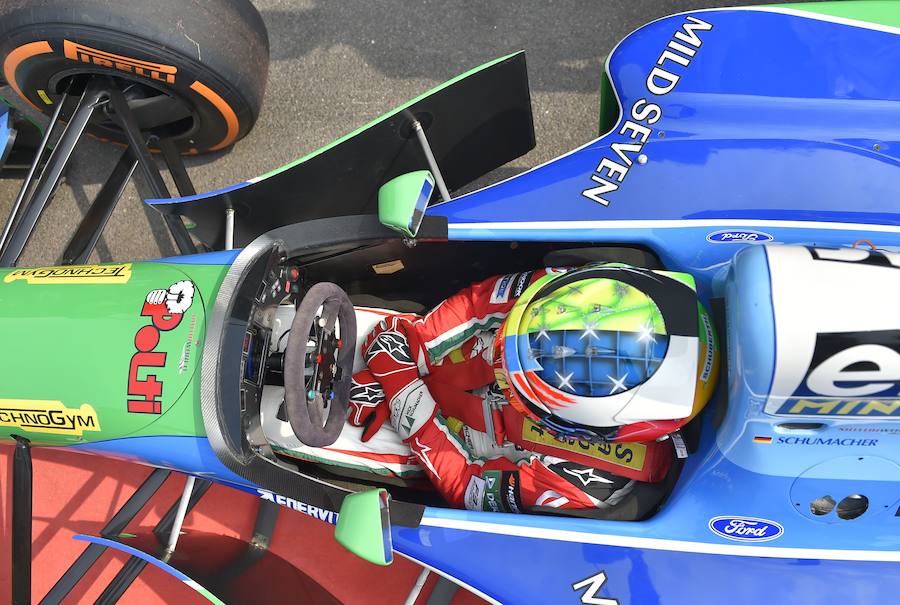 Mick, de 18 años, se puso al volante del Benetton con el que su padre ganó su primer título mundial en 1994: «Ha sido muy divertido»