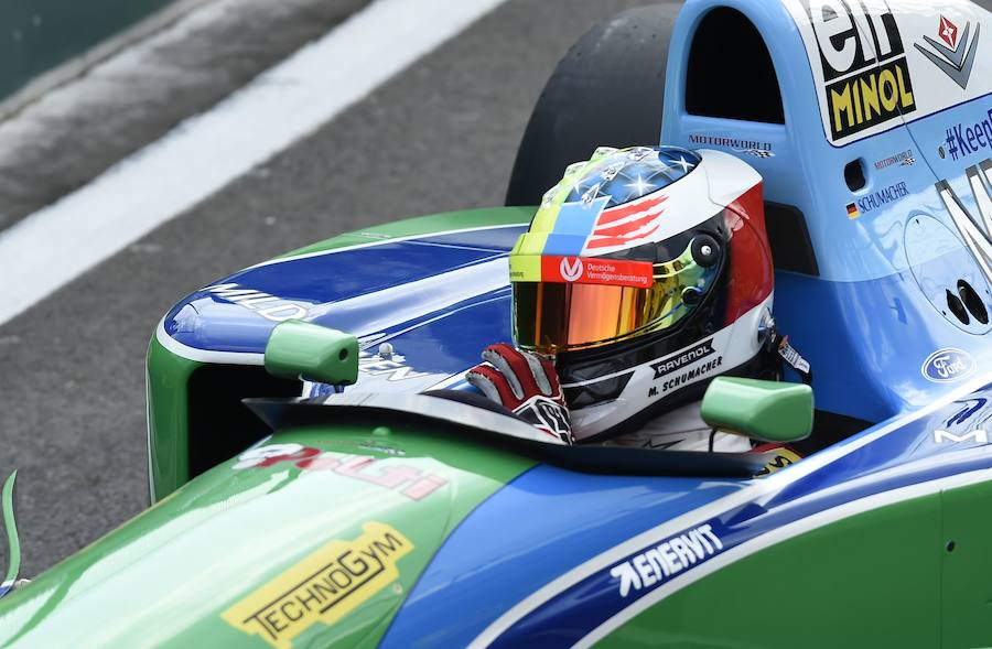 Mick, de 18 años, se puso al volante del Benetton con el que su padre ganó su primer título mundial en 1994: «Ha sido muy divertido»