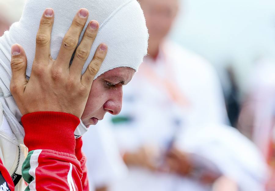 Mick, de 18 años, se puso al volante del Benetton con el que su padre ganó su primer título mundial en 1994: «Ha sido muy divertido»